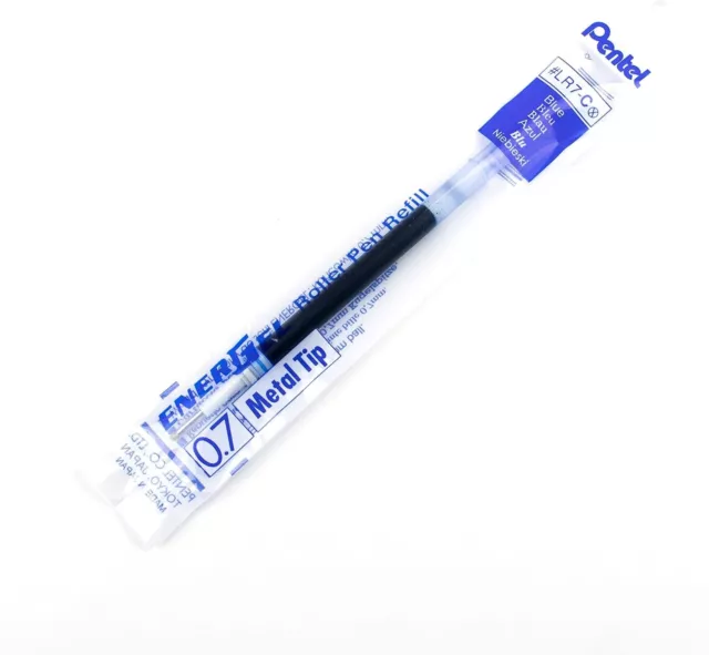 Pentel Refill Ink for BL57/BL77 EnerGel Liquid Gel Pen, 0.7mm, Metal Tip, Blue 3