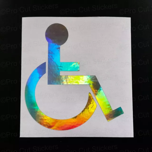 Handicapé Autocollant Voiture Handicap Fauteuil Roulant Personnes Handicapées