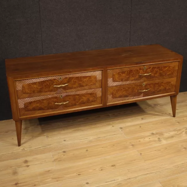 Comoda mueble de diseno italiano aparador 900 siglo XX madera moderna vintage