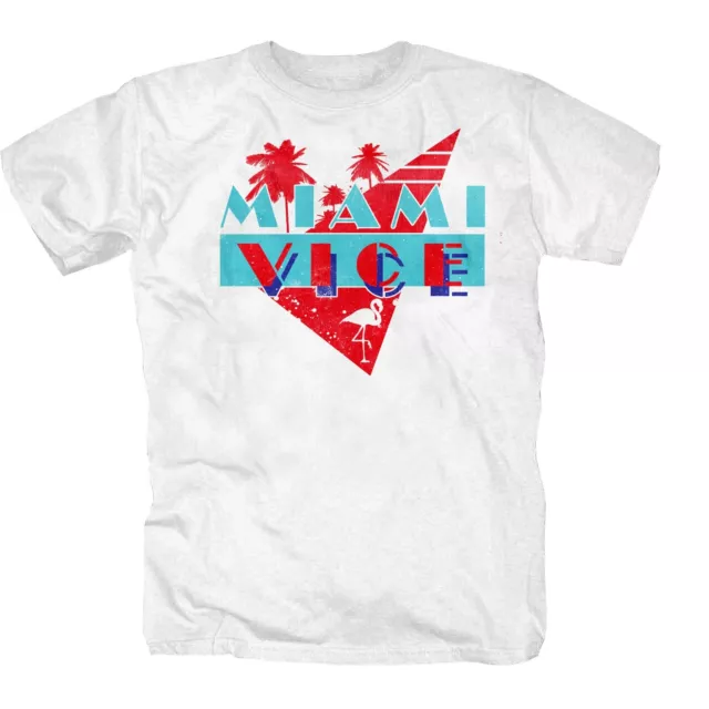 Miami Vice USA  America Florida T-Shirt S-5XL weiß