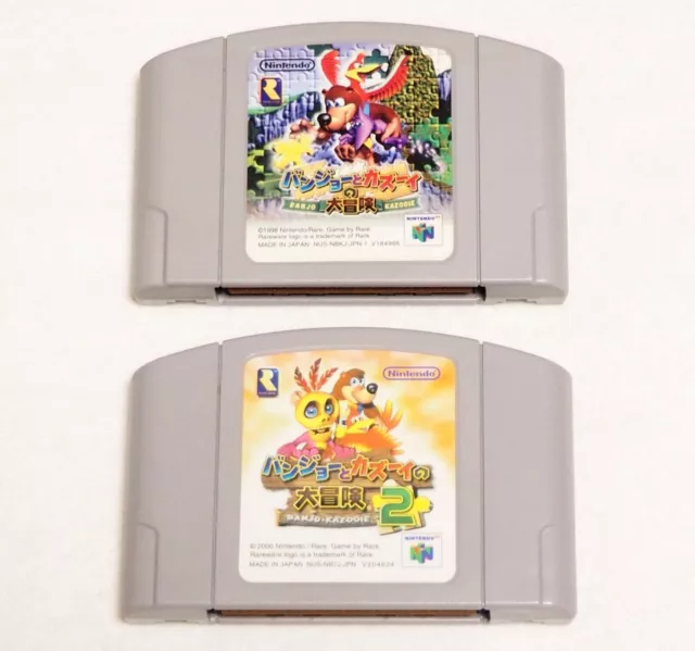 SET N64 Banjo Kazooie + Tooie Nintendo 64 - Usato - Versione giapponese