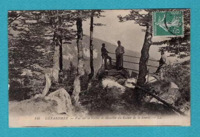 Kb / CPA - Postcard: Gérardmer, Munster Valley view from the rock...