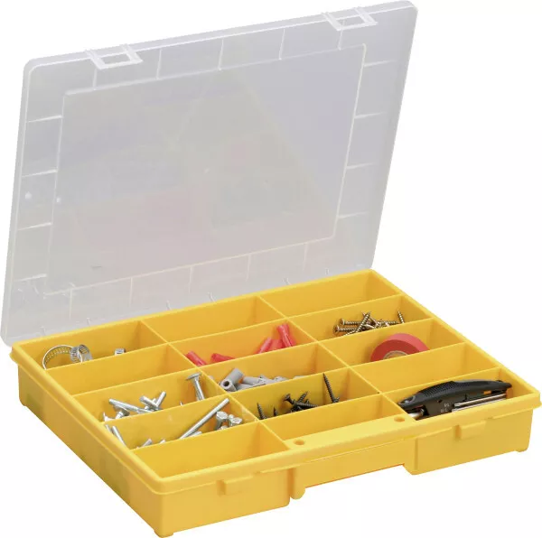 Allit Sortimentskasten EuroPlus Basic 37/15 gelb transparent Box Organizer