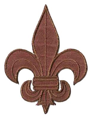 LYS Patch écusson patche fleur de lys rose Pink medieval thermocollant 