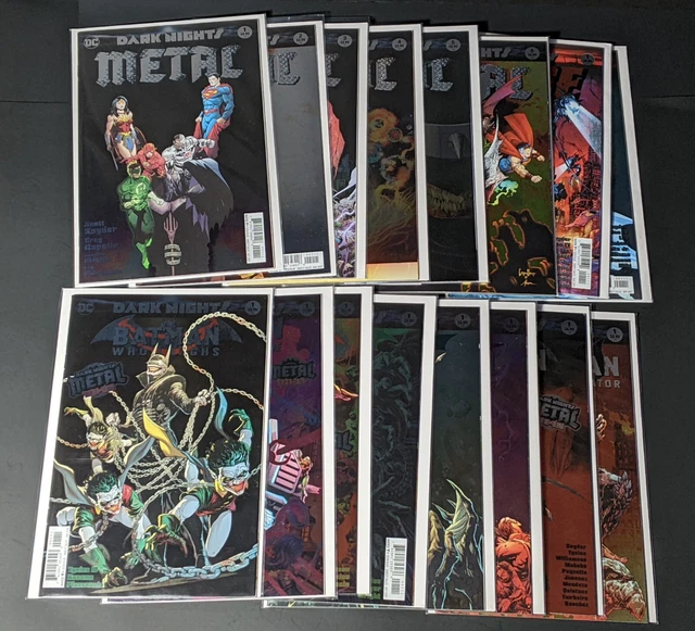 DARK NIGHTS METAL Comic Set 1-6 NM DC 2017 Foil Complete + Tie ins Batman Laughs