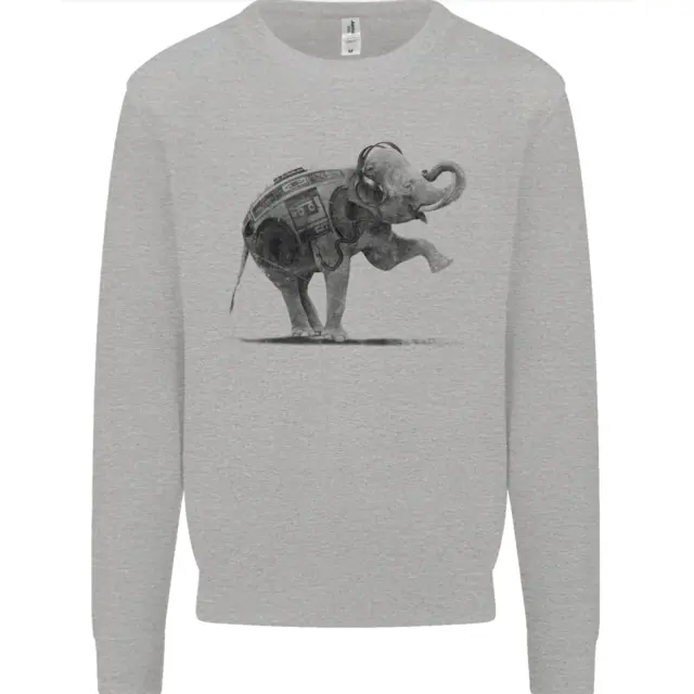 Dancing Musical Elephant Ghetto Blaster Mens Sweatshirt Jumper