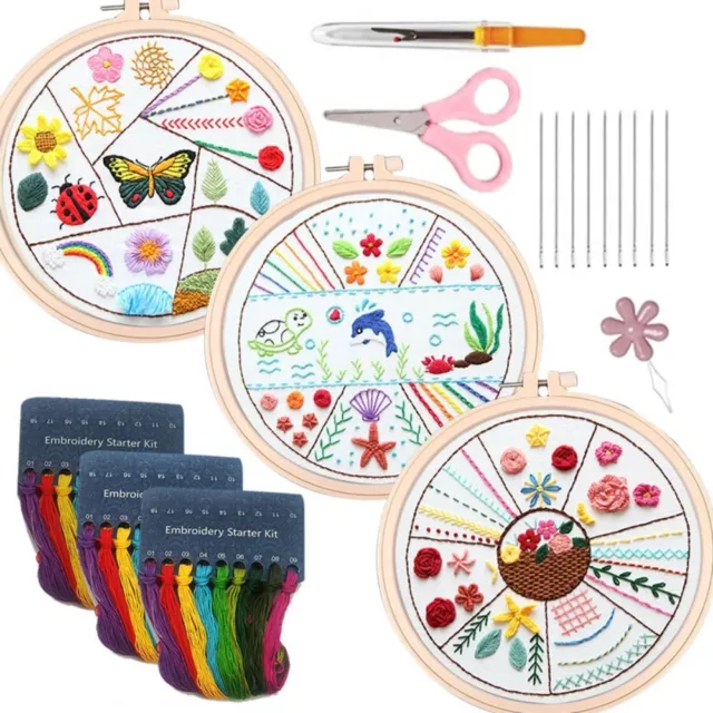 Stitch Diy Kits Embroidery Starter Kit Cross Stitch Kits for Beginners Adults