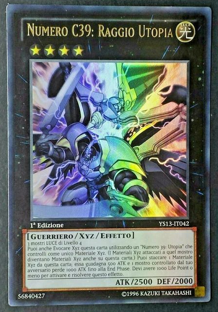 NUMERO C39 RAGGIO UTOPIA Ultra Rara in Italiano YS13-IT042 (EXC) YUGIOH NUMERO C39 RAGGIO UTOPIA Ultra Rara in Italiano YS13-IT042 (EXC) YUGIOH