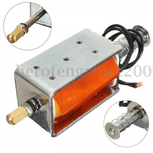 Dc 12V 35mm Petit Électromagnétique Électrique Aimant Long-Stroke Pousser-Tirer