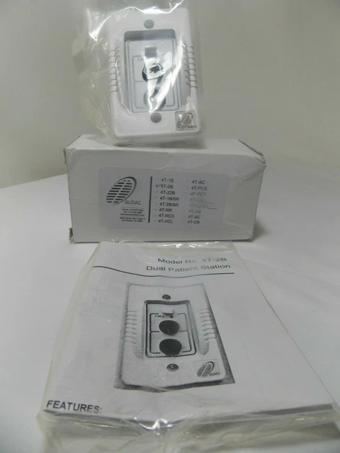 AUDAC DUAL Patient Bedside Station 4T-2B (LAM-564)