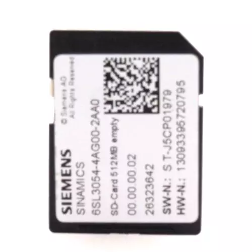 Siemens Sinamics 6SL3054-4AG00-2AA0 SD-Card 6SL3 054-4AG00-2AA0 | 512MB