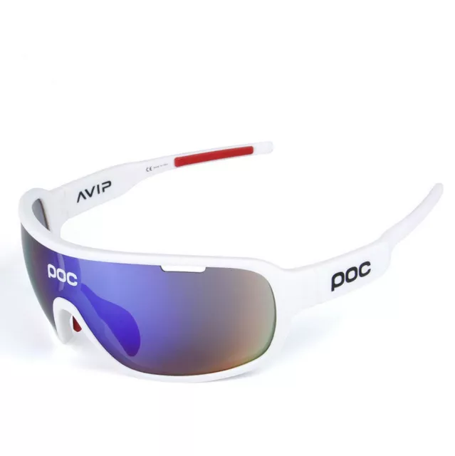 POC Polarized Sports cycling Sunglasses bike glasses riding goggles with 5 lens