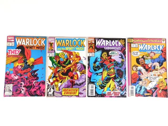 Lot of 4 Warlock Comic Books - Infinity Watch - Chronicles - Marvel Comics