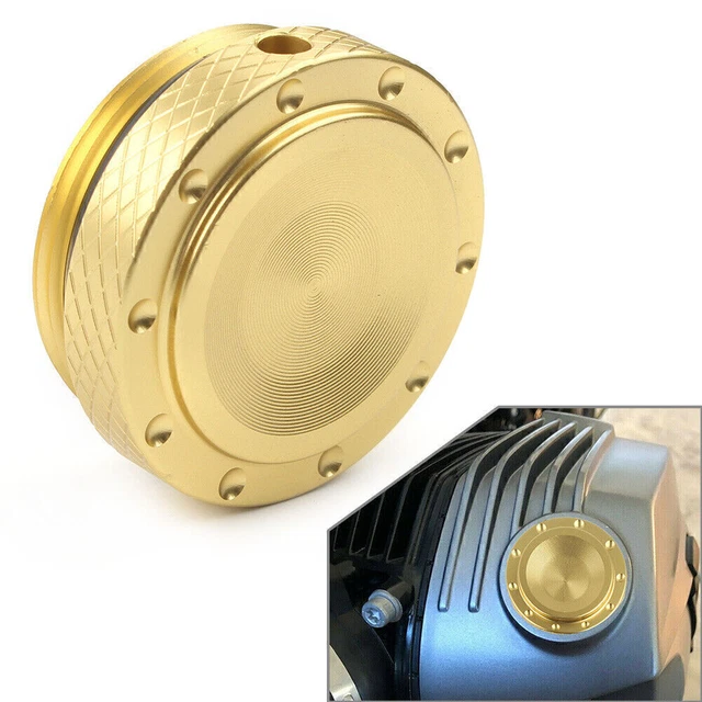 Gold Oil Filler Plug Fuel Gas Tank Cap For BMW R nineT Pure Scrambler Urban G/S