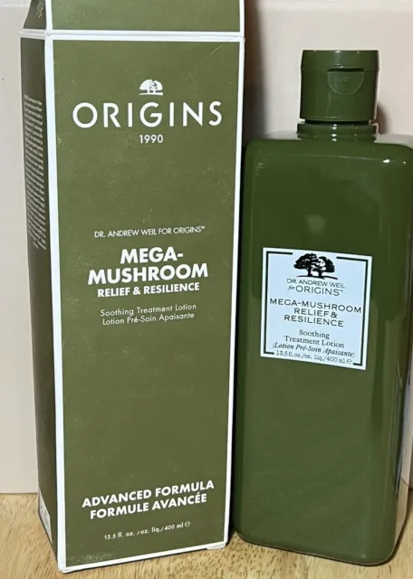 Origins Mega-Mushroom Relief & Resilience Soothing Treatment Lotion 13.5oz Fresh