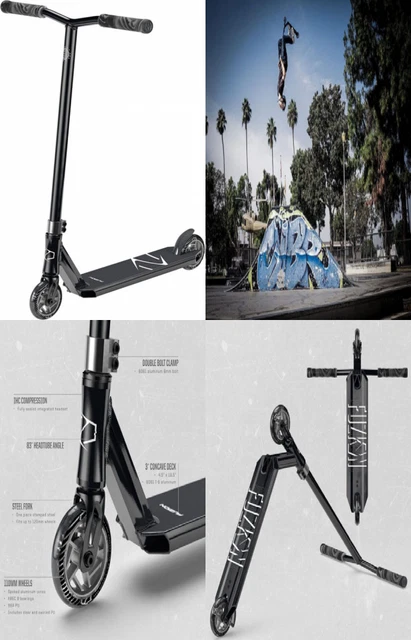 Fuzion Z250 Pro Scooters - Trick Scooter - Intermediate and 2022 BLACK