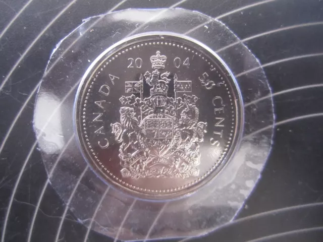 50 Cents 2004 P  Canada Half Dollar PL Original sealed from Mint set