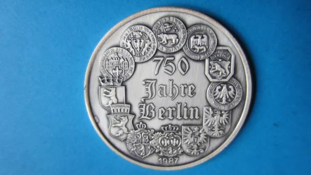 Medaille Silber 1000 750 Jahre Berlin 1987 königliche Hofoper in f.unc
