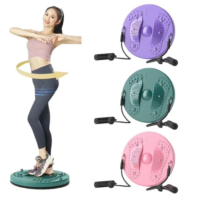 Breaking Limits Waist Whisperer Turning Board - Waist Sculptor Machine Twist Board - Exercise Twist Board For Abs, Legs And Hips (Pink