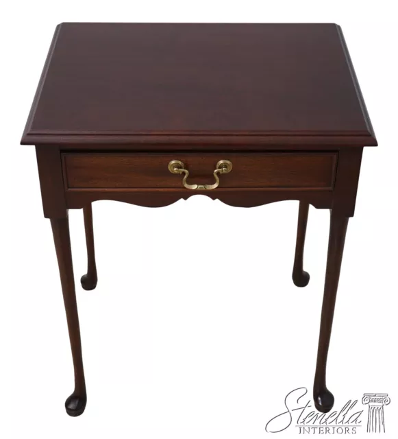 62537EC: Quality Mahogany 1 Drawer Nightstand Or End Table