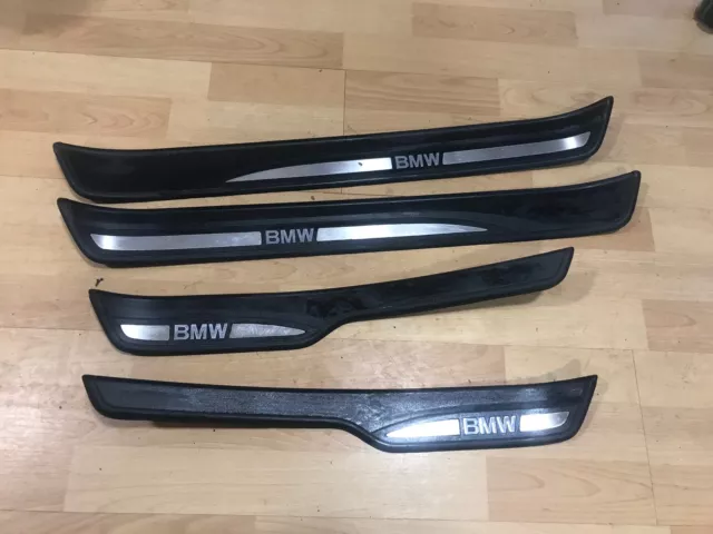 Bmw 3 Series E90 Door Trims Kick Plates Sill Entrance Covers #76 *253