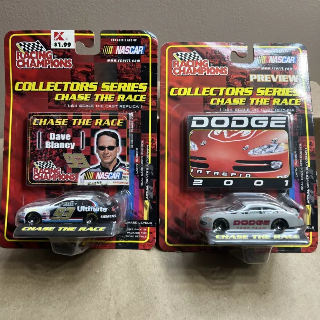 Lot Of 2 Racing Champions 1:64 Chase The Race Collectors Series