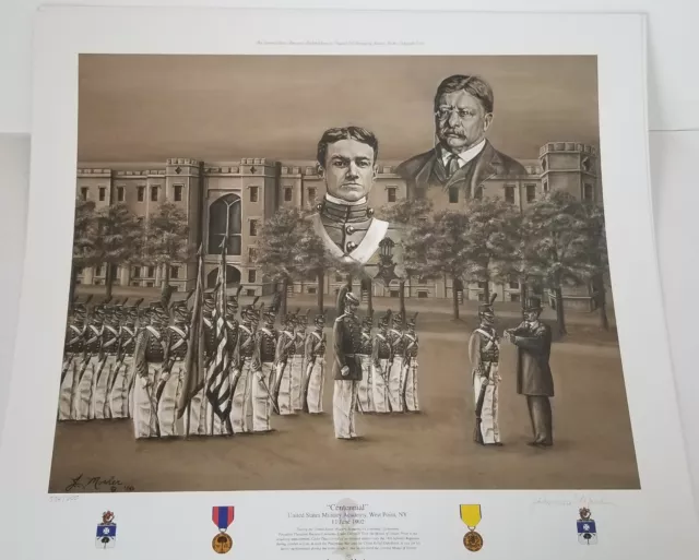 CENTENNIAL - WEST POINT - TEDDY ROOSEVELT - MEDAL OF HONOR art print 1902