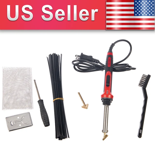 100W Watt Iron Plastic Welding Kit Car Bumper Dashboard Kid Repair Welder Tool 100W Watt Iron Plastic Welding Kit Car Bumper Dashboard Kid Repair Welder Tool