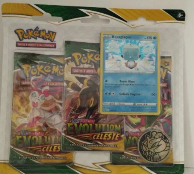 TRIPACK POKÉMON ÉVOLUTION Céleste - Pokemon Booster - Bekaglaçon - 3 ...