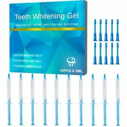 10* 3ML Teeth Whitening Gel Refills  Bleaching Gel Tooth Whitener gel CE