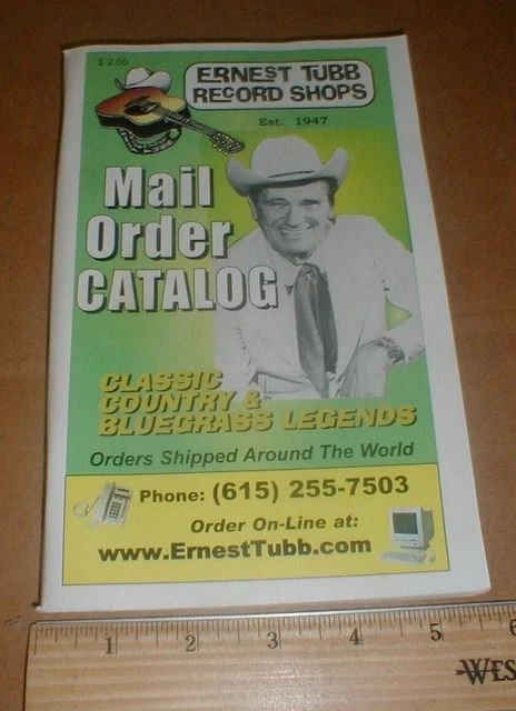 ERNEST TUBB RECORD Shops Mail Order Catalog Classic Country Bluegrass  Legends £18.23 - PicClick UK