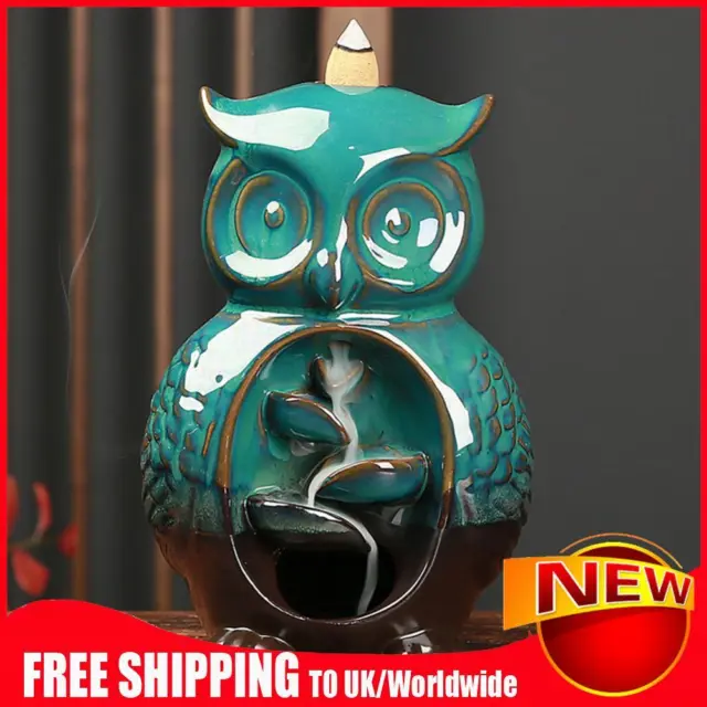 Sun Moon Backflow Incense Holder, Waterfall Incense Burner, Ceramic  Hand-Made Incense Fountain Burner with Backflow Incense Cones，40g Fragrance  Incense Sticks, mat，Aromatherapy Home Decoration (A) : : Home