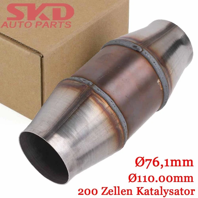 200 celle catalizzatore metallo Ø110 mm I/O 1044 universale EURO 4 I/O 76,1 mm DHL