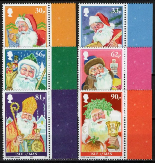 ZAYIX Isle of Man 1341-1346 MNH Christmas Santa Claus 061223SM200M