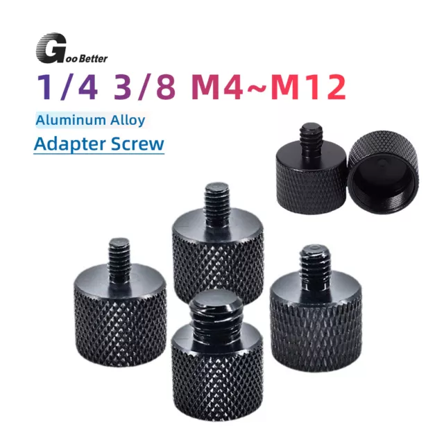 1/4" to 3/8" M4~M12 Male to Female Thread Screw Mount Adapter for Tripod Camera