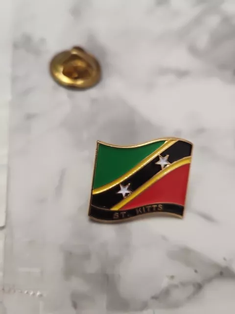 St Kitts and Nevis Flag Lapel Pin /St Kitts & Nevis Pin Hat Pin Lapel Tie Tack