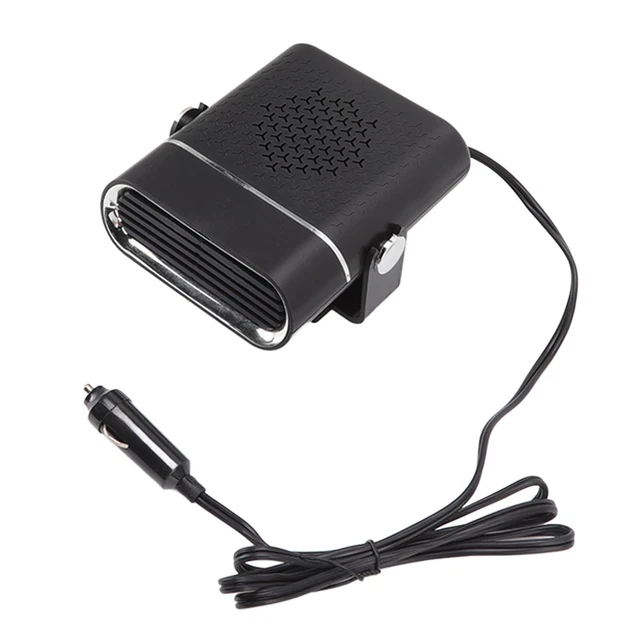 (Black)Cigarette Lighter Defroster 24V Quick Heat Holder 360 Degree Swivel Base
