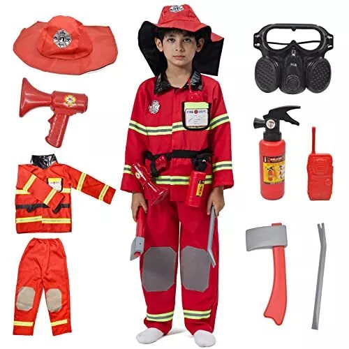 ZUCOS Set gioco di ruolo per bambini - Giocattoli pompieri Accessori (P0n)