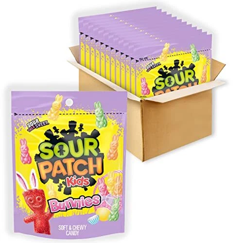 SOUR PATCH KIDS Bunnies Soft & Chewy Easter Candy 12 10 oz Bags 43.