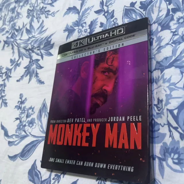 MONKEY MAN (4K ULTRA HD/BluRay, 2024) No Digital Dev Patel 3.00