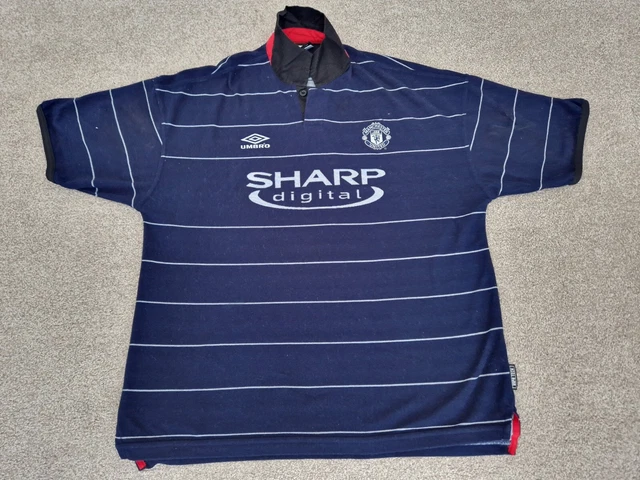 Maillot Manchester United Vintage 1997 - Maillot Extérieur Par Umbro, Taille Homme XL, Occasion