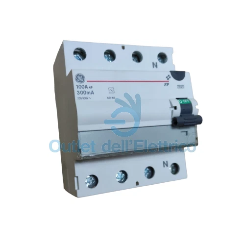 Interrupteur Différentiel 4P Type AC - 40A 300mA - 380/415V - Montage Rail DIN - Protection Des Personnes