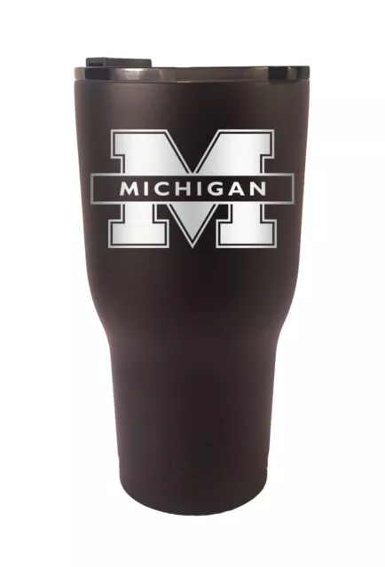 Michigan Wolverines RTIC Laser Engraved 20 or 30 oz Stainless Steel Tumbler