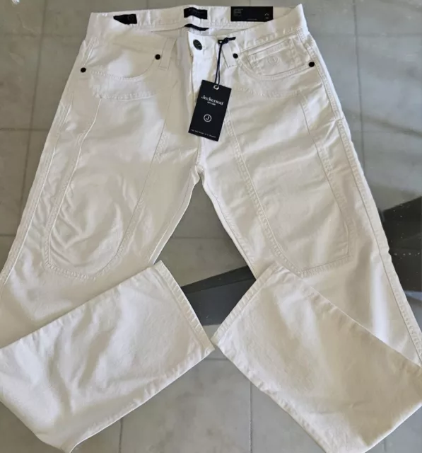 Jeckerson Jeans Bianco Uomo Autunno/Inverno Originale % Tg 33 Ovvero 47  Nuovo