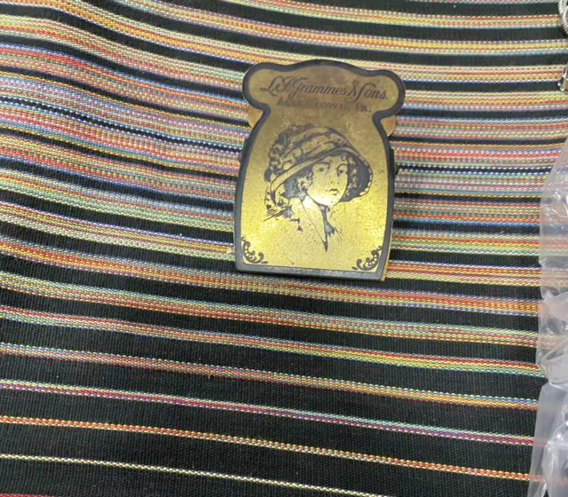 EARLY 1900's  L.F. GRAMMES & SONS PAPER CLIP ALLENTOWN PENNSYLVANIA VICTORIAN