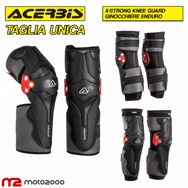 X-Strong Knee 2.0 Coppia Ginocchiere Protezioni Moto Cross Enduro Taglia Unica