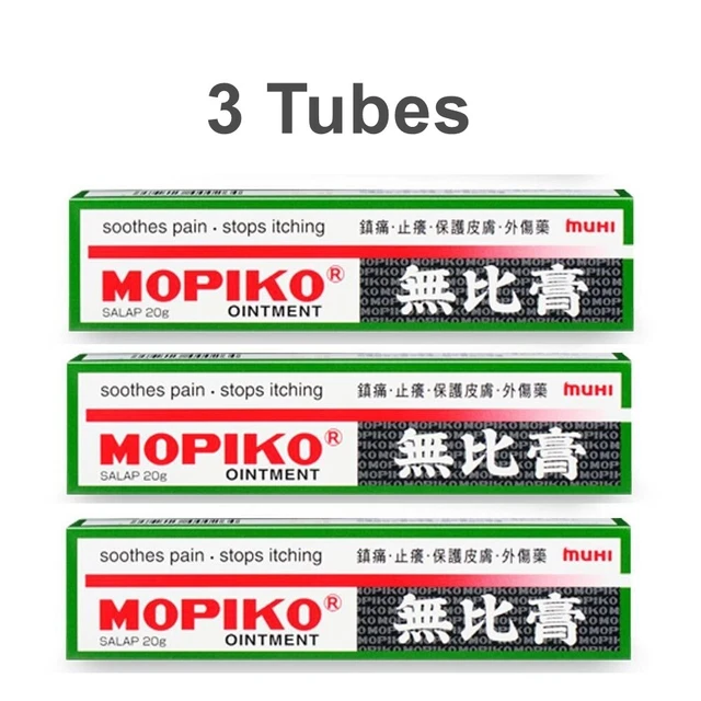 Lot de 3  MUHI Mopiko Ointment 20g pour soulager la douleur et les démangeaisons
