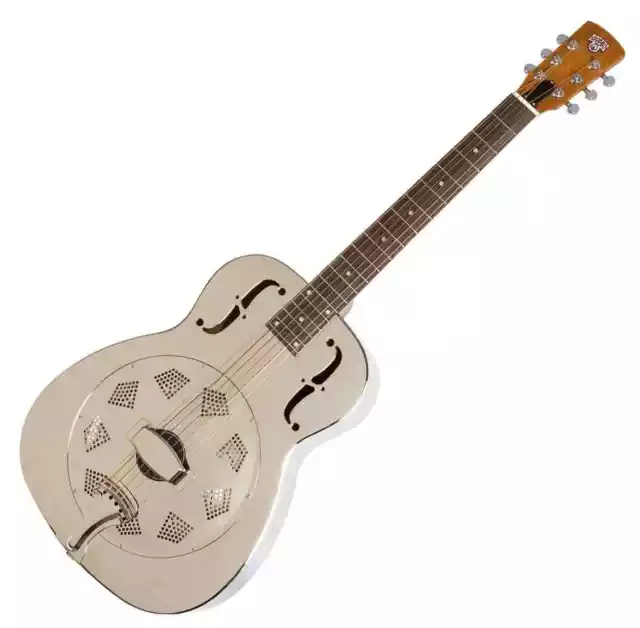 Guitarra resonador de cuerpo de metal Epiphone Dobro Hound Dog M-14 acústico bluegrass