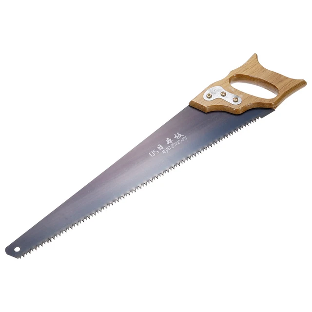 17" Professional Hand Panel Saw with Straight Blade D-shaped Wood Handle