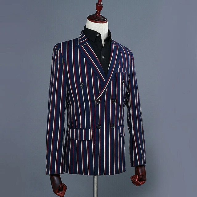 Veste De Costume Réversible Pour Homme - Deux Tons à Paillettes, Style Smoking Queue-de-pie, Taille M Neuve